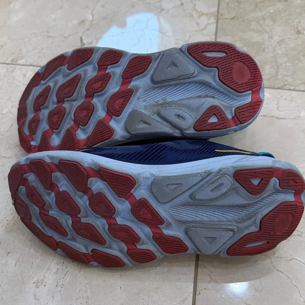 Hoka Navy and Aqua Running Shoes - Picture 5 of 6